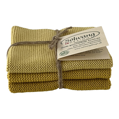 Strikkede karklude fra danske Solwang.