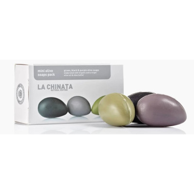 3 stk. oliven håndsæbe i gaveæske.