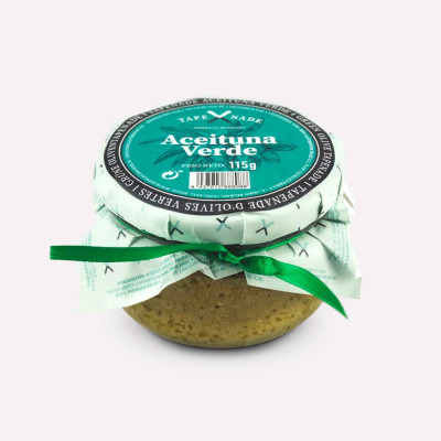 Tapenade fra Spanien fremstillet af grønne oliven.