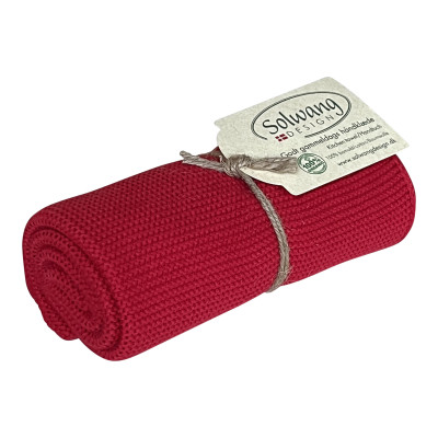 Strikket køkkenhåndklæde eller gæstehåndklæde fra danske Solwang.