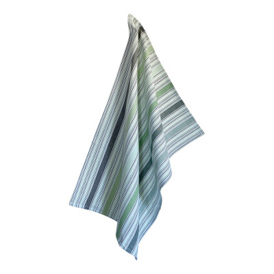 Solwang viskestykke med grønne striber.