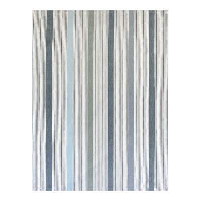 Solwang viskestykke med almueblå striber.