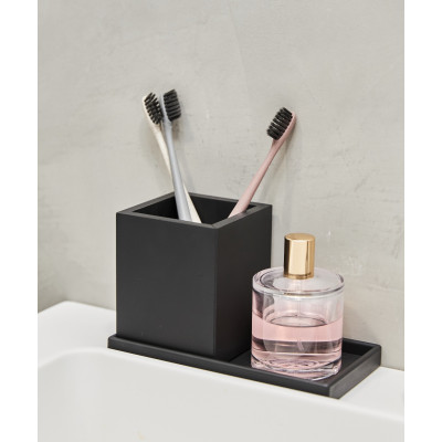 SEJ design krukke i sort gummi.