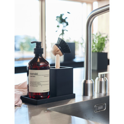 SEJ design krukke i sort gummi.