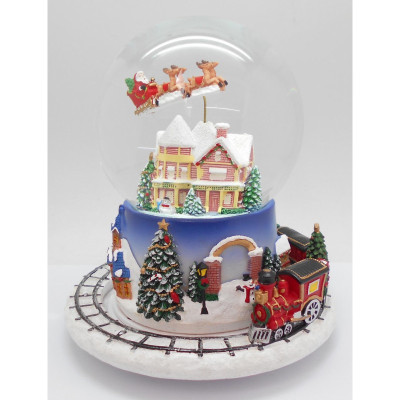 Spilledåse med musik og tog.