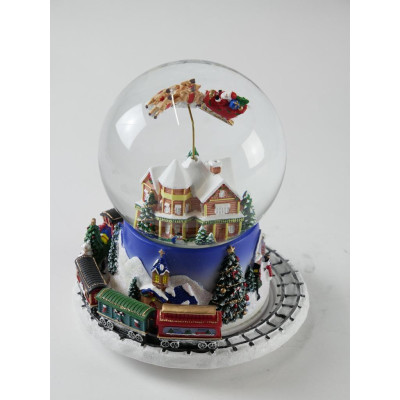 Spilledåse med musik og tog.